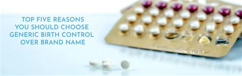 are generic birth controls different
